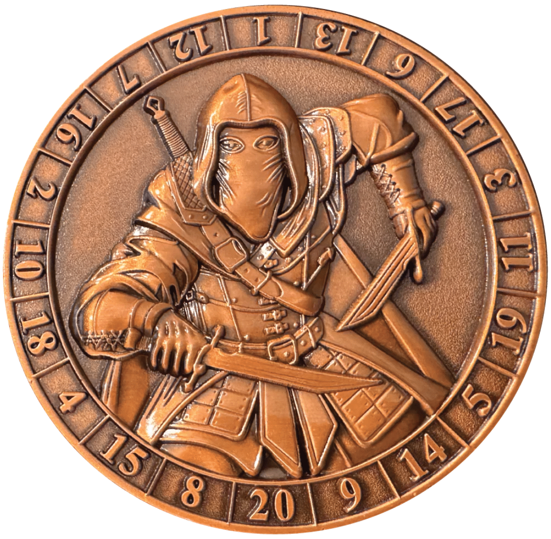 D20 Rogue Dice Coin image 0